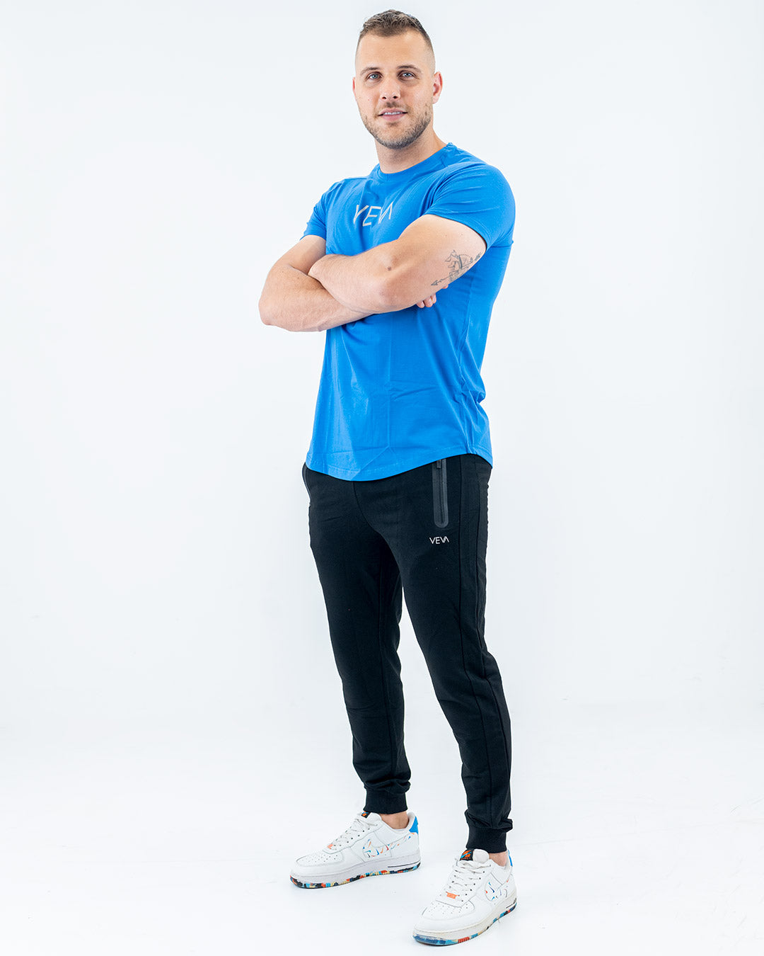 Cobalt Blue Fit T-Shirt, lightweight 100% cotton