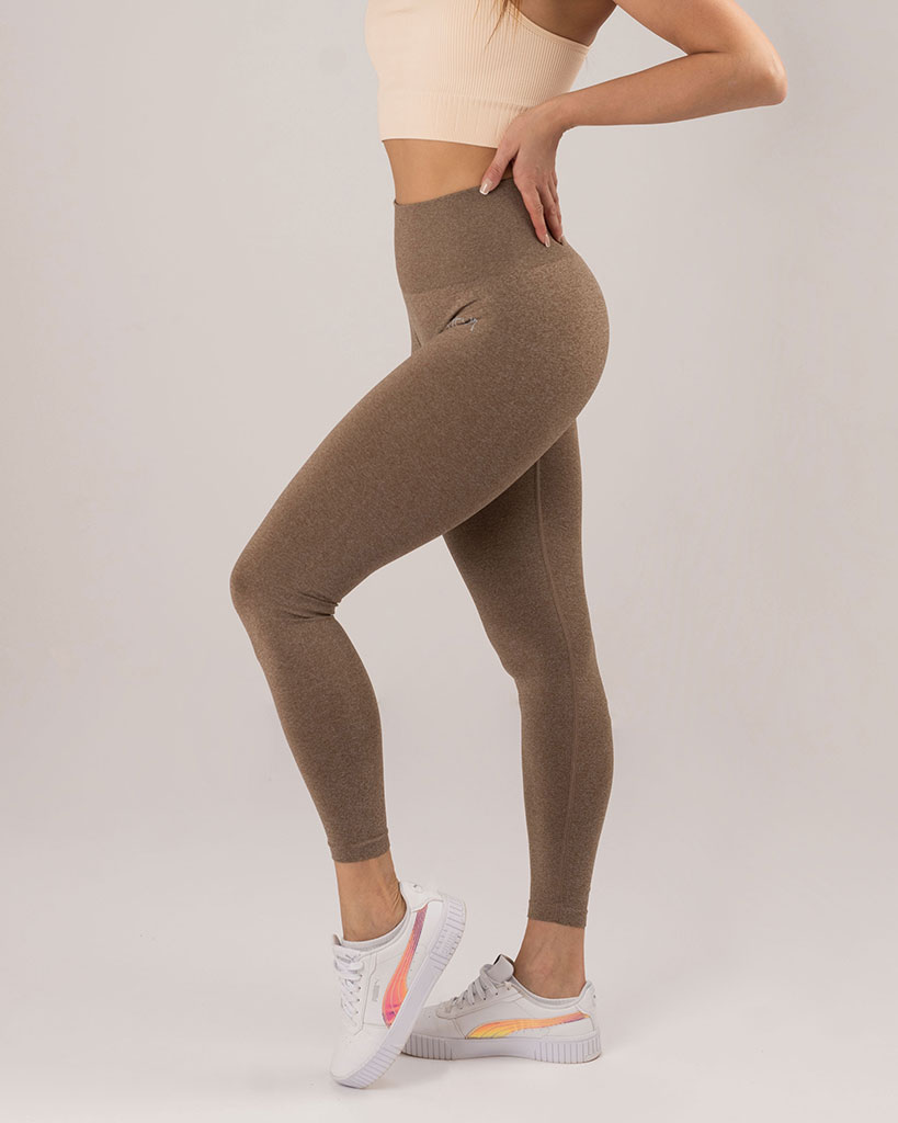 VEVAwear Lift Leggings Sand Brown – side view