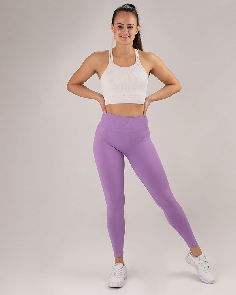 VEVAwear Comfort Leggings Lilac Purple – close-up detail