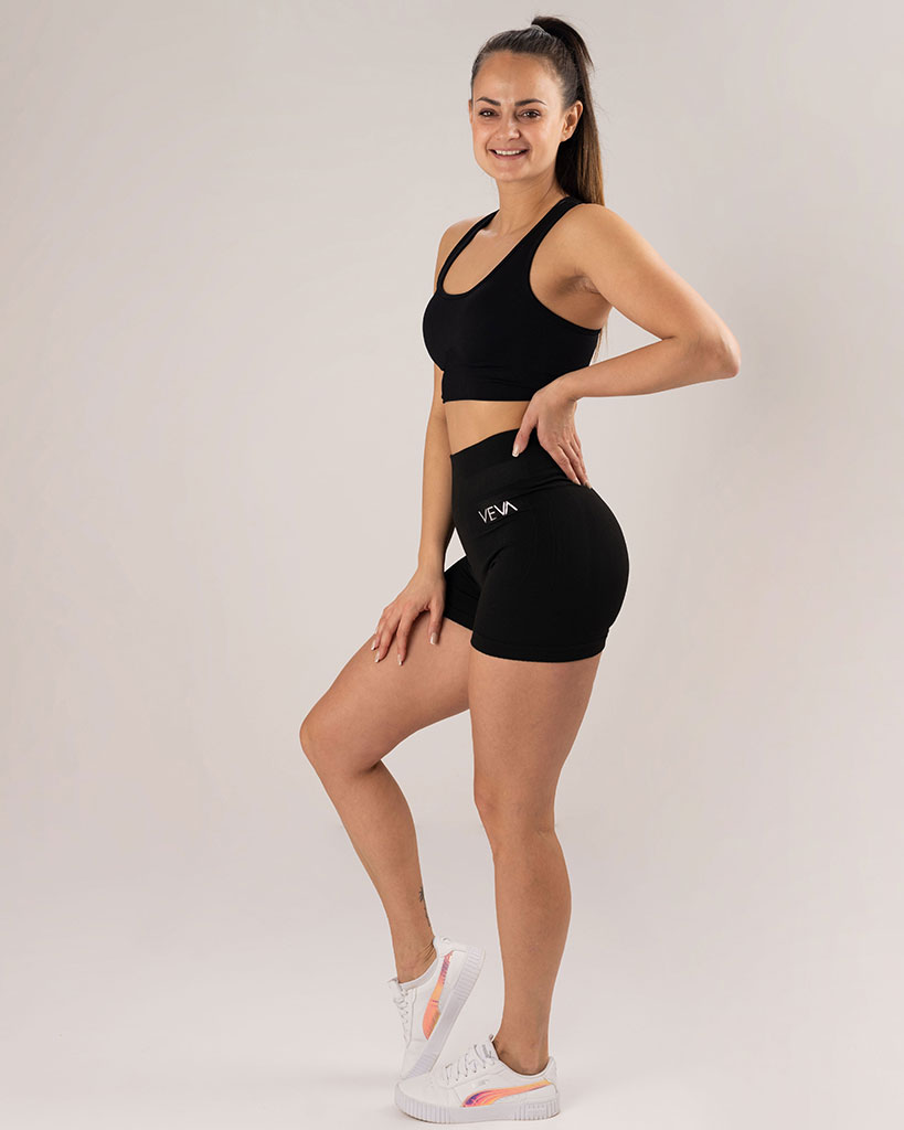 VEVAwear Flexfit Shorts Black – side view