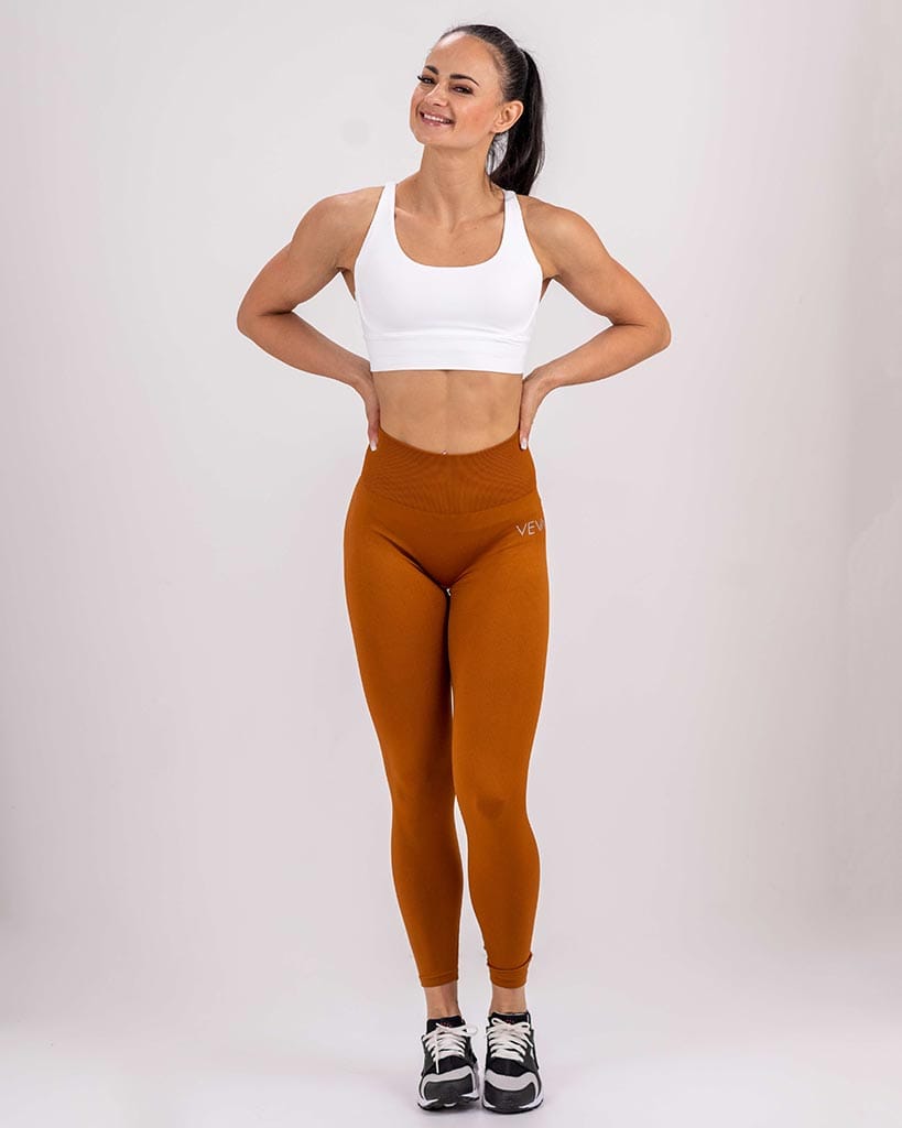 VEVAwear Comfort Leggings Copper Brown – side view
