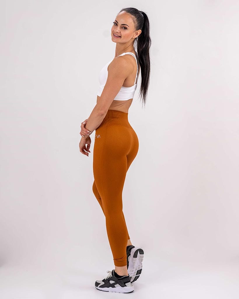 VEVAwear Comfort Leggings Copper Brown – back view
