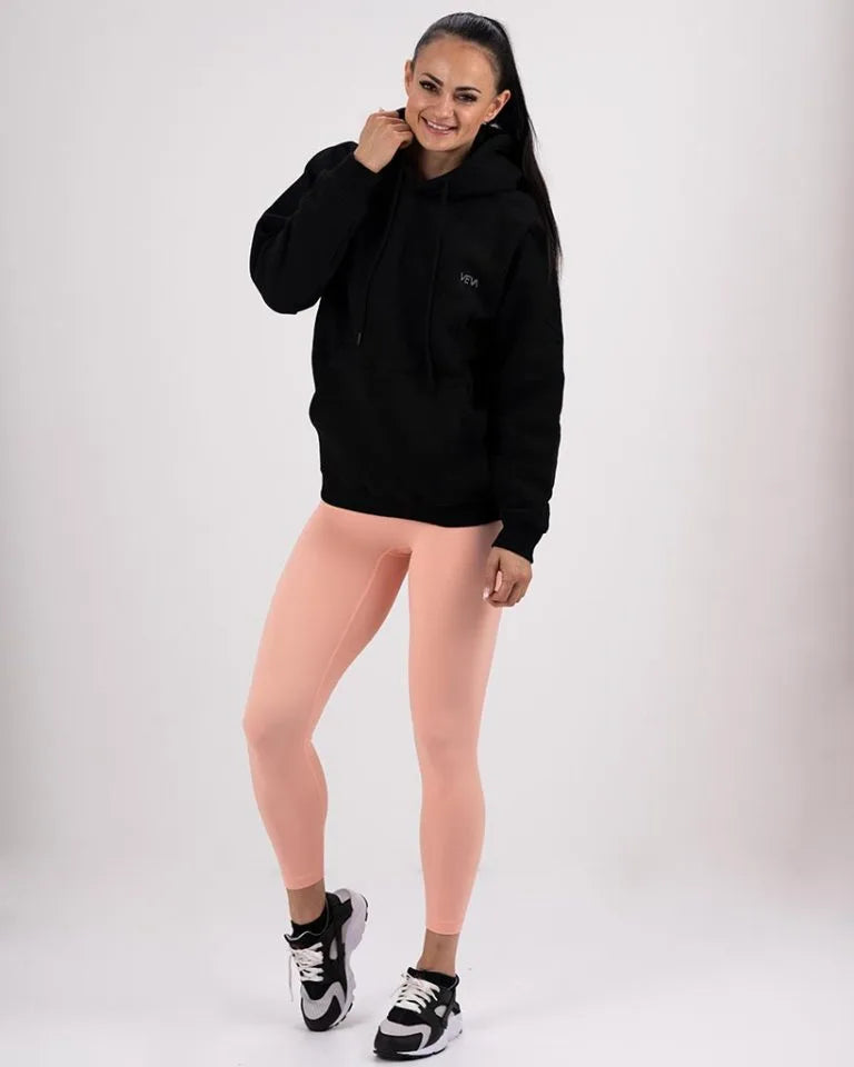 VEVAwear Soft Hoodie Mighty Black – back view