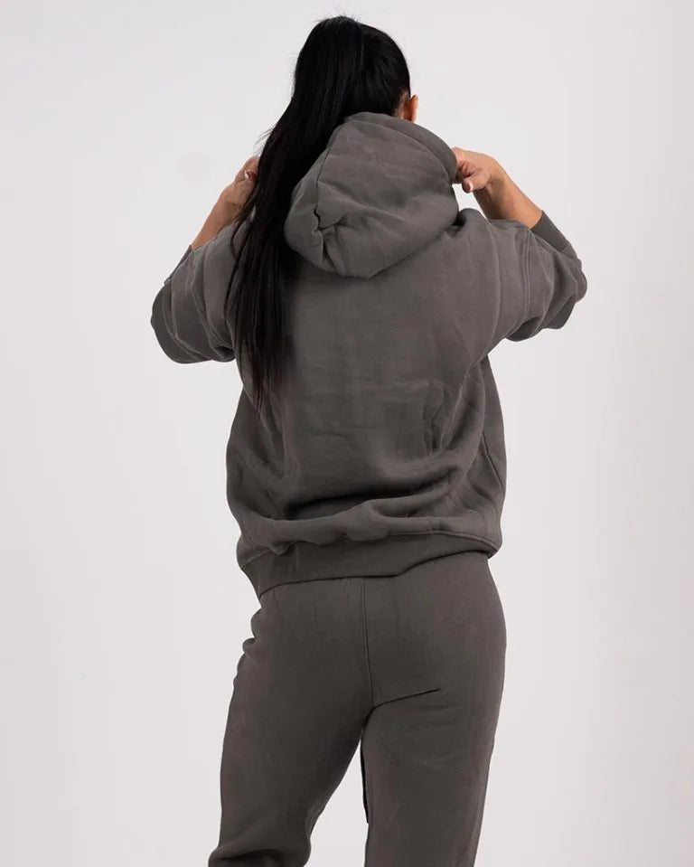 VEVAwear Soft Hoodie Mountain Grey – side view