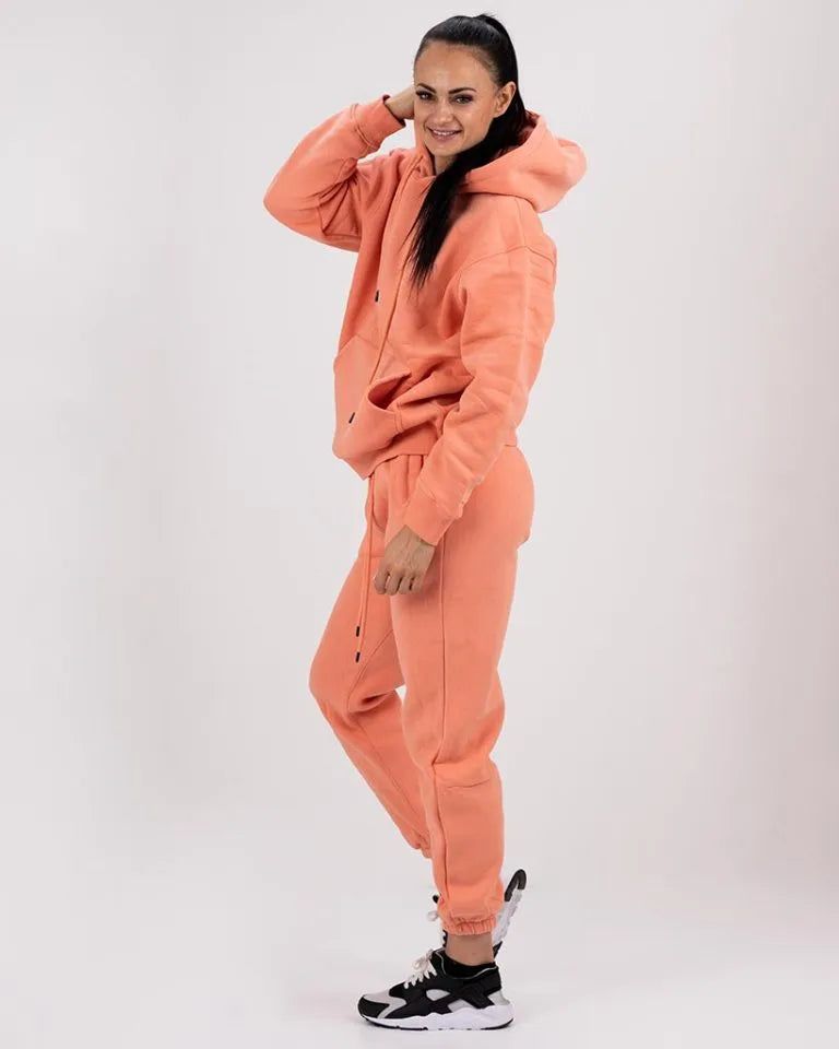 VEVAwear Soft Hoodie Peachy Orange – back view