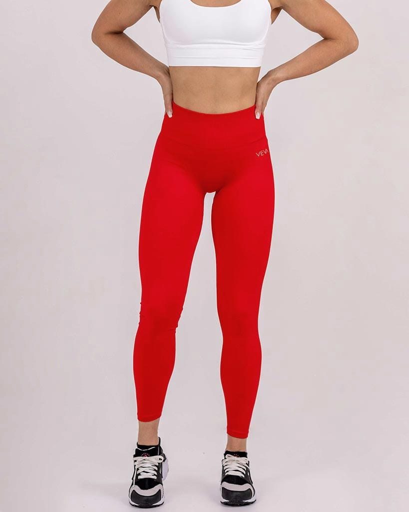 VEVAwear Comfort Leggings Fire Red – front view