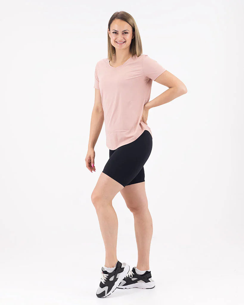 VEVAwear Feather T-shirt Ultra White – side view