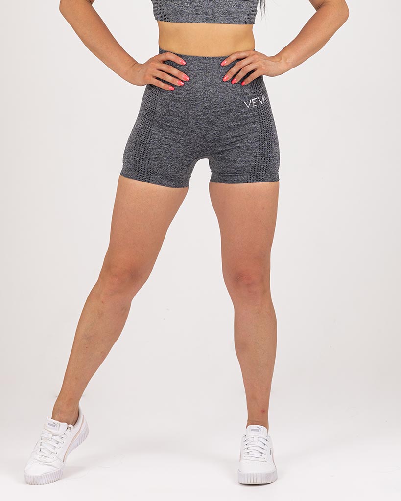 VEVAwear Active Shorts Ash Grey – front view