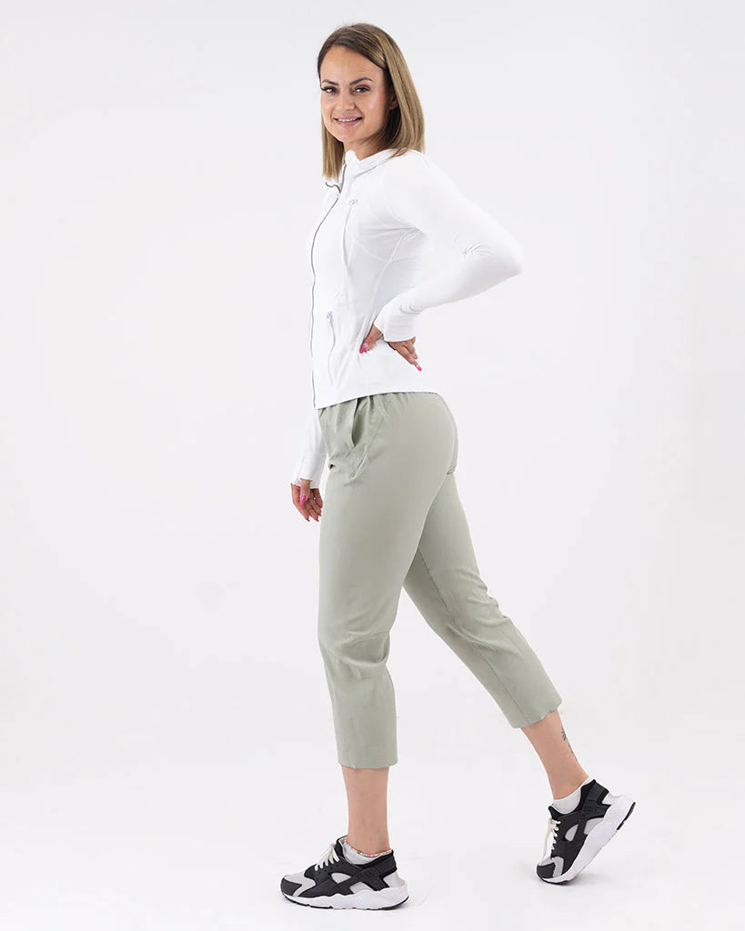 VEVAwear Casual Capri Pants Menthol Green – product detail