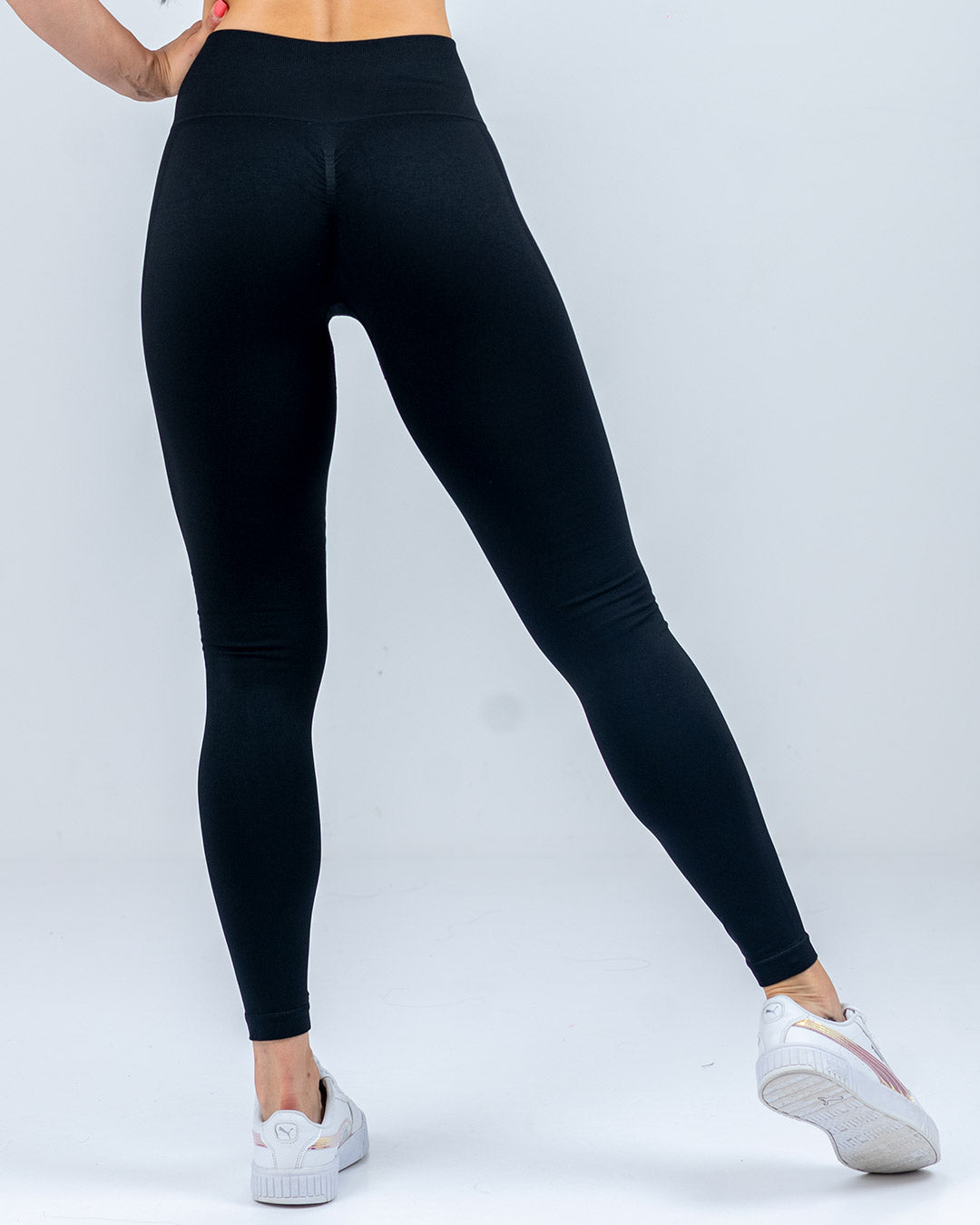 VEVAwear Confident Leggings Mighty Black – close-up detail