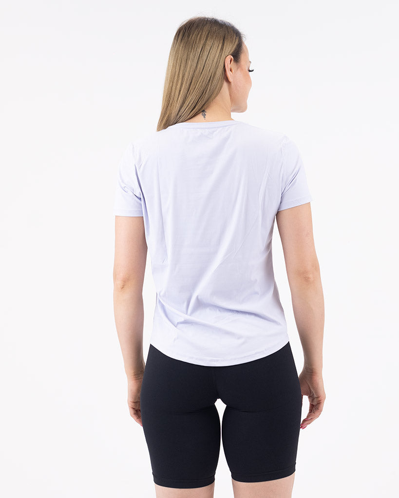 VEVAwear Feather T-shirt Pearl Purple – back view