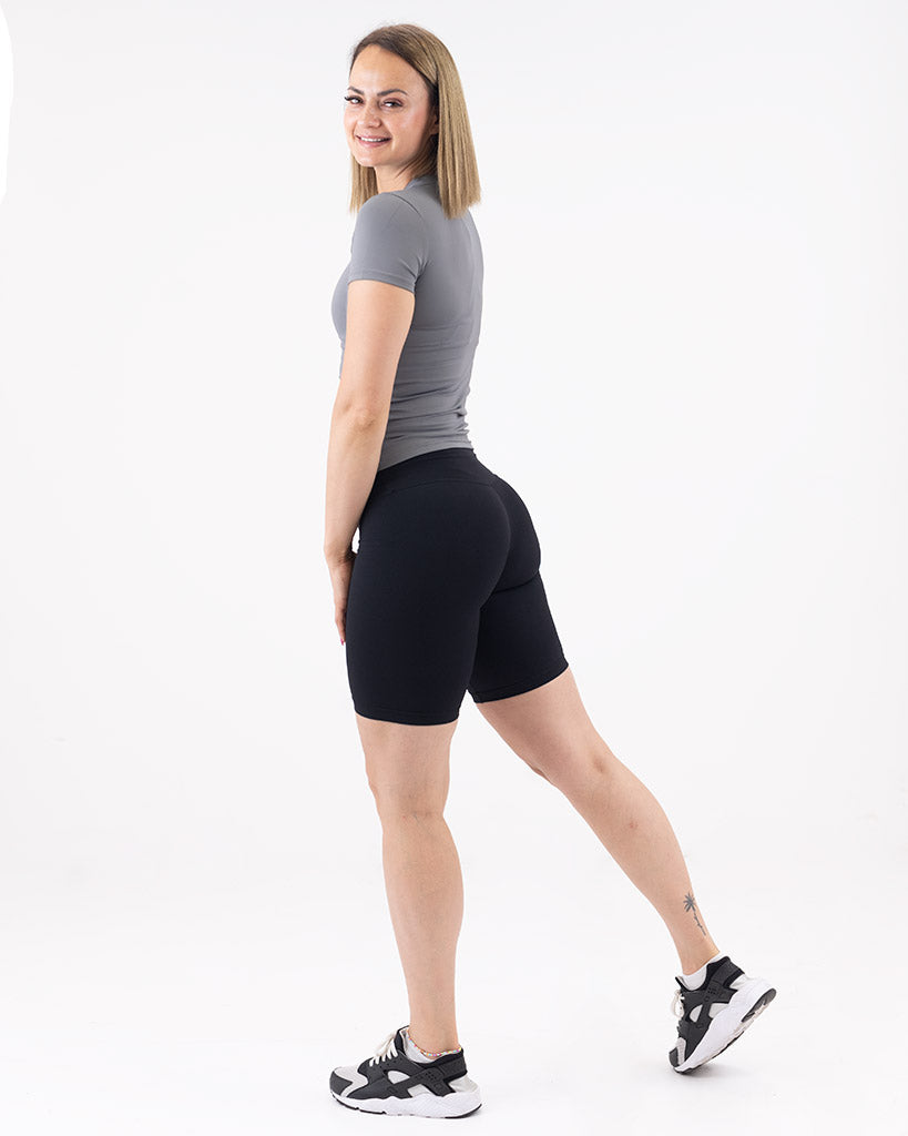 VEVAwear Feather Sports T-shirt Mountain Grey – side view