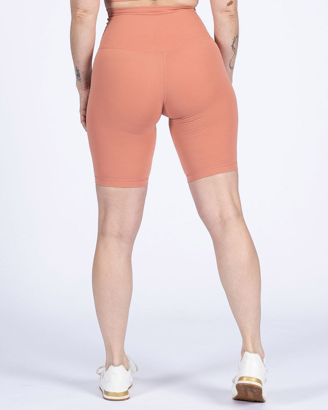 Feather shorts peach pink