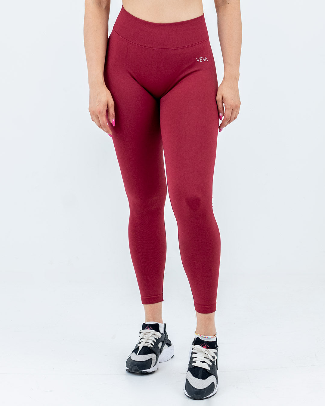 VEVAwear Shape Leggings Wine Red – front view