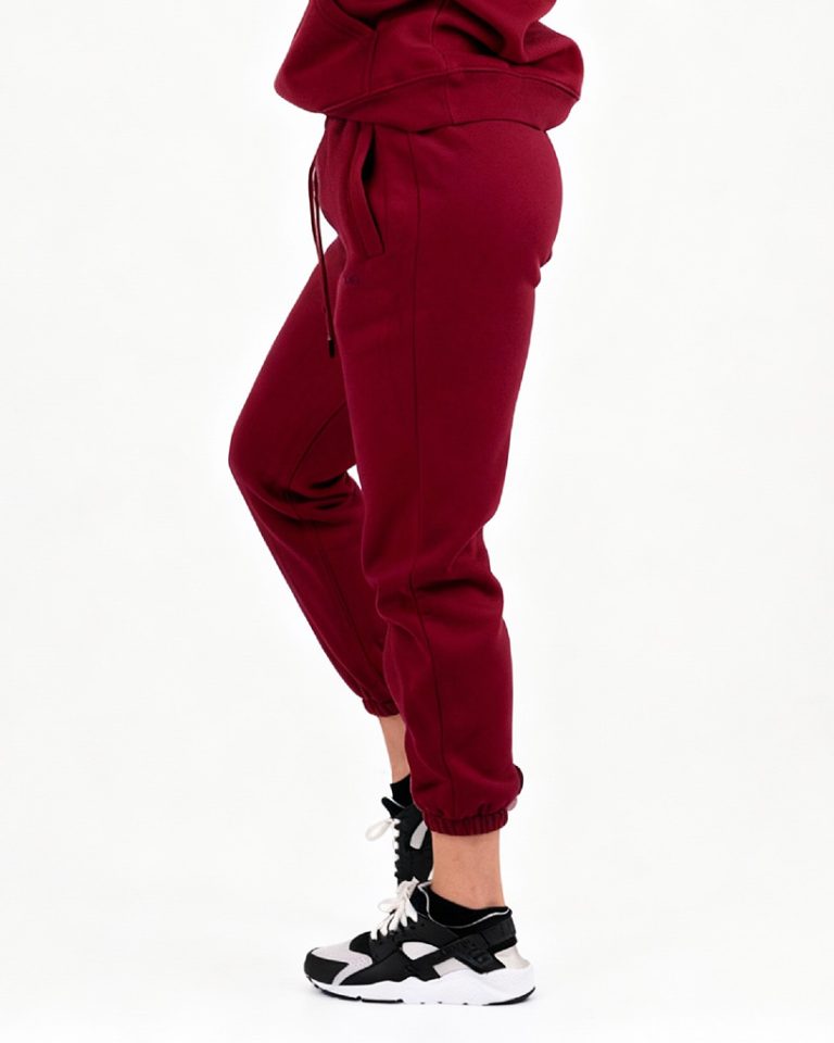 VEVAwear Soft Long Pants Wine Red – side view