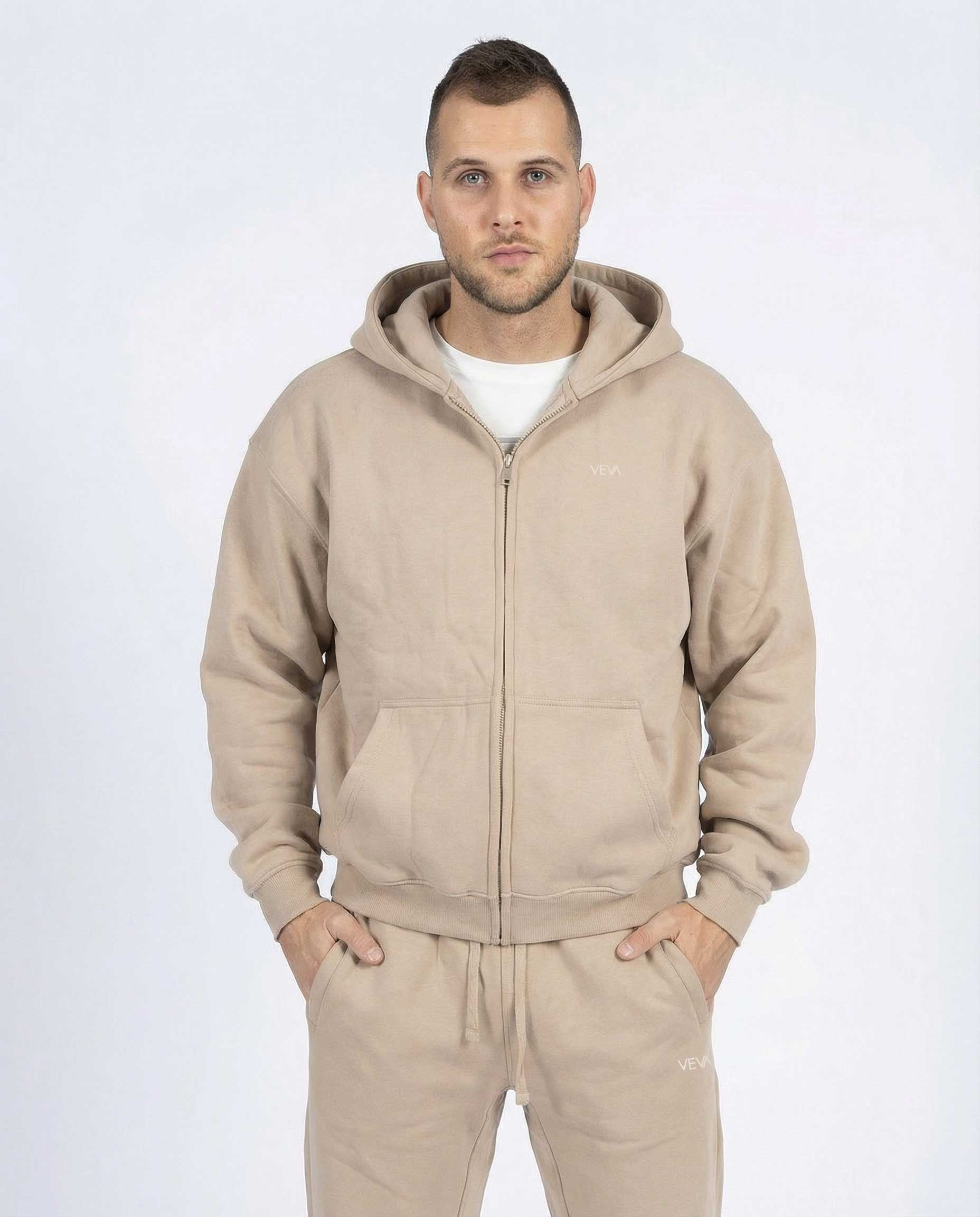 VEVAwear Soft Jacket Sand Beige – back view
