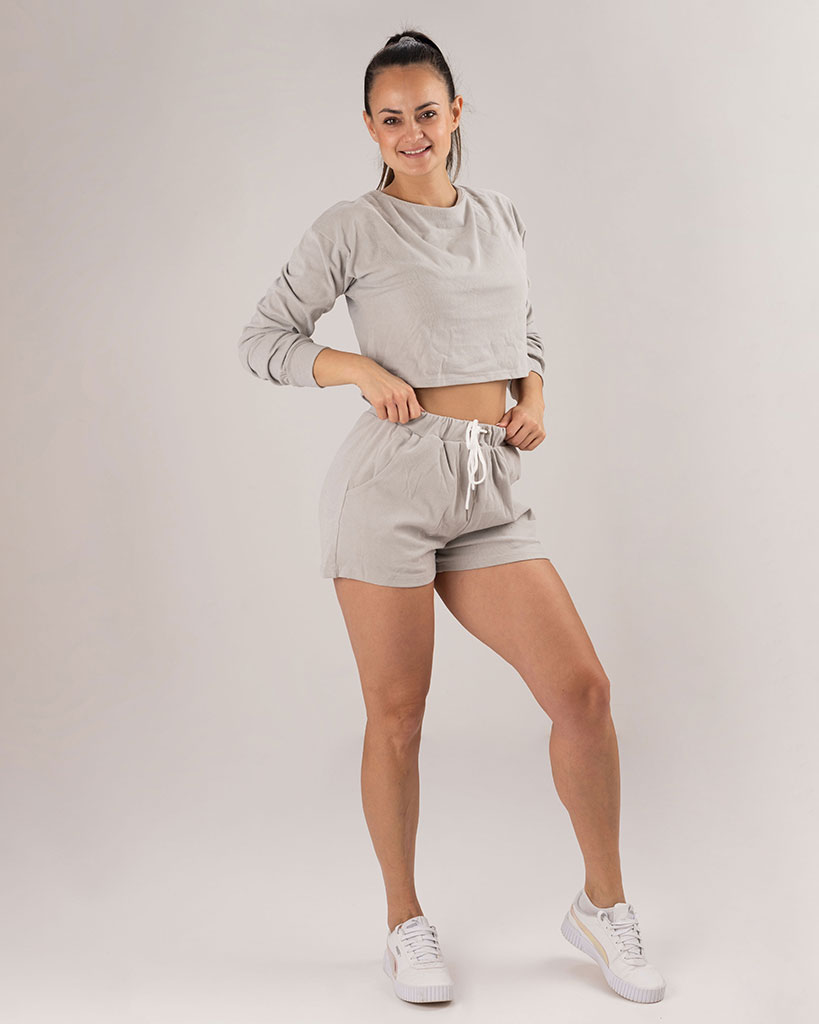 VEVAwear Super Cozy Set Pearl Grey – back view