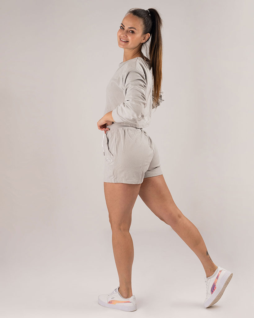VEVAwear Super Cozy Set Pearl Grey – side view