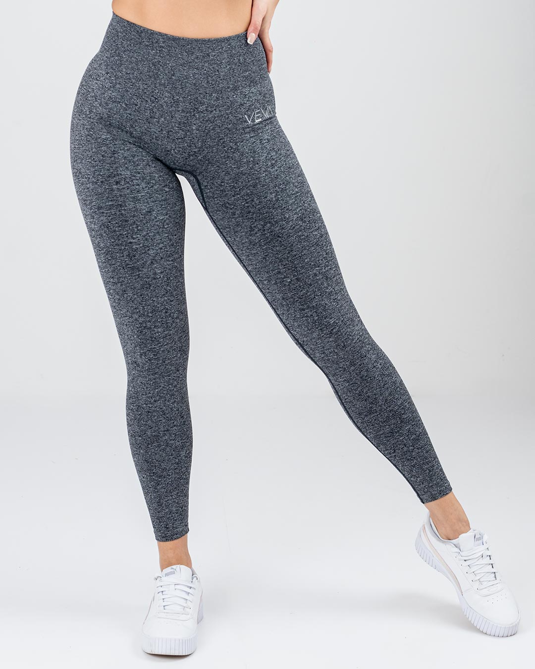 VEVAwear Sculpt Leggings Ash Gray – close-up detail