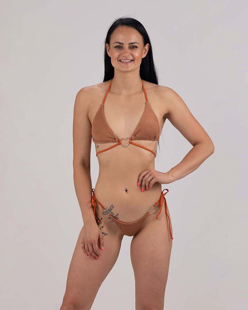 VEVAwear Cancun Bikini Caramel Brown – back view