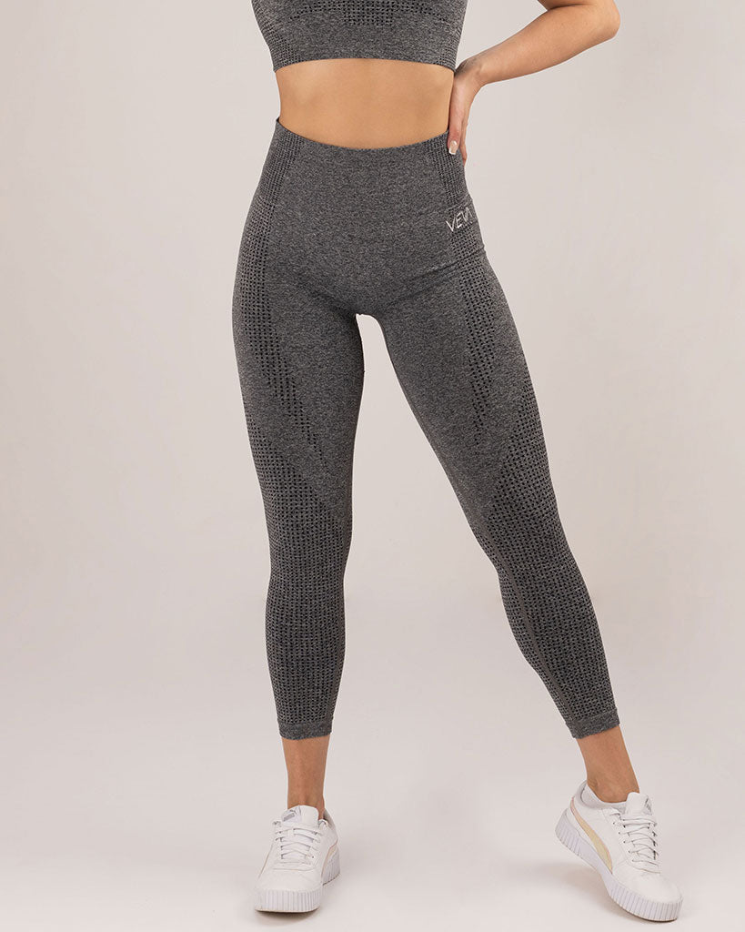 VEVAwear Active Leggings Ash Grey – front view