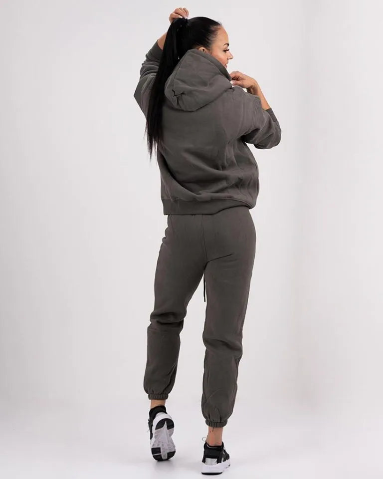 VEVAwear Soft Hoodie Mountain Grey – close-up detail