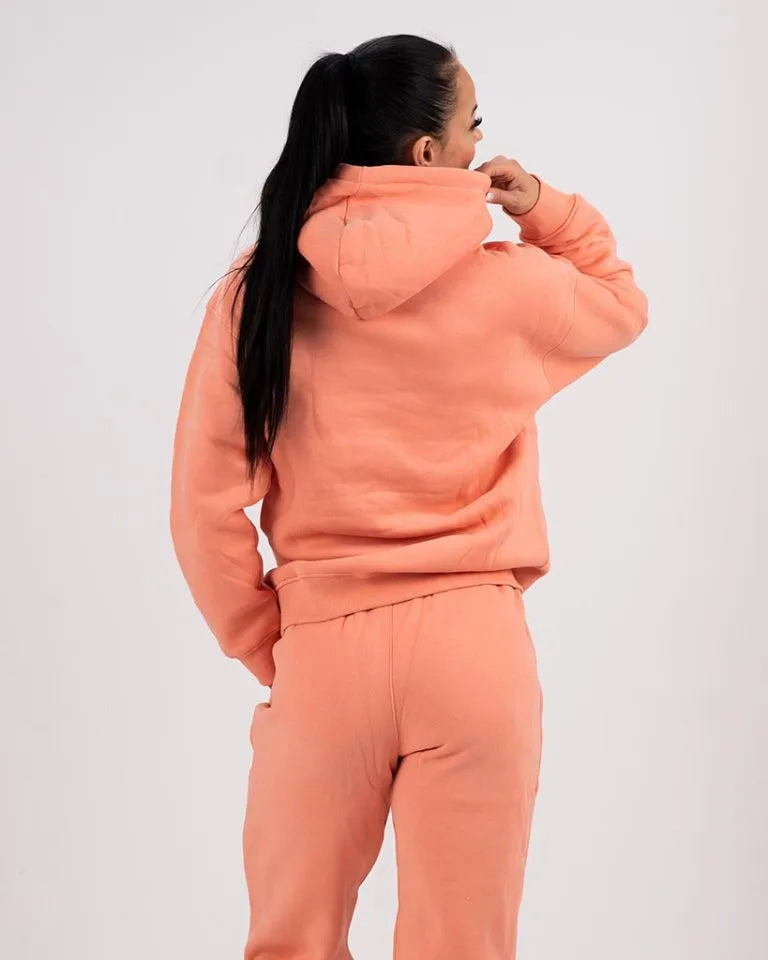 VEVAwear Soft Hoodie Peachy Orange – side view