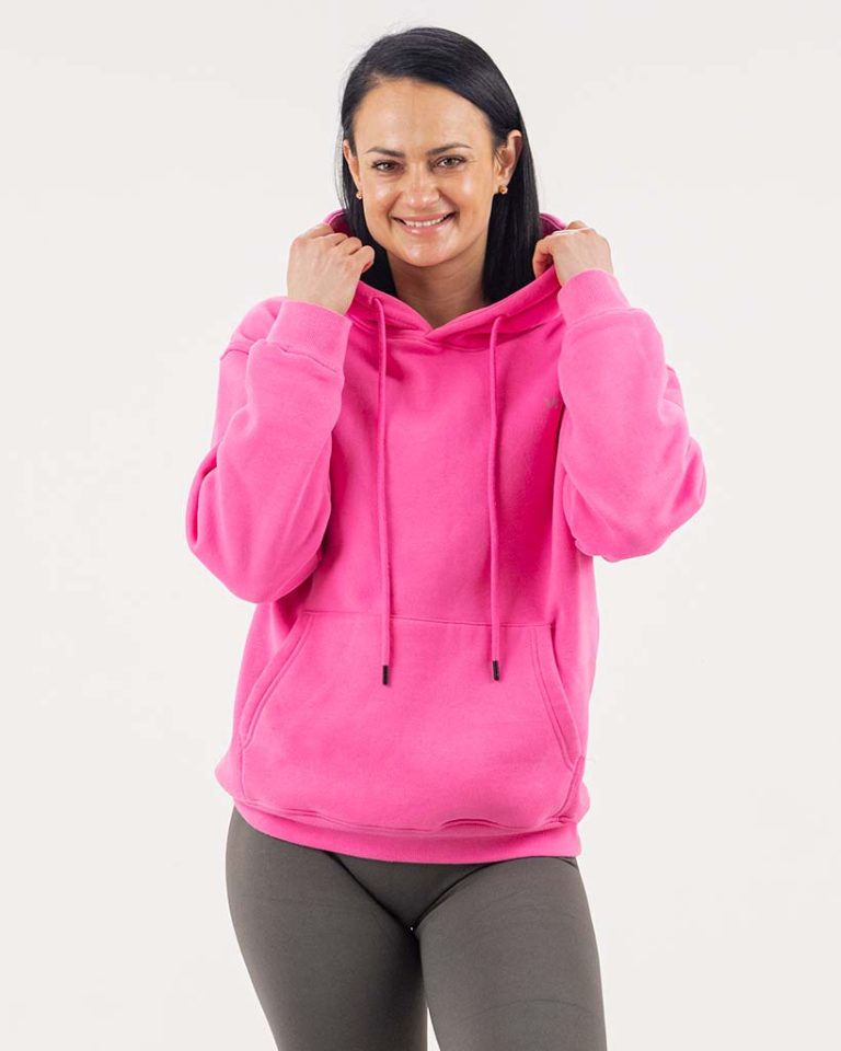 VEVAwear Soft Hoodie Energetic Pink – side view