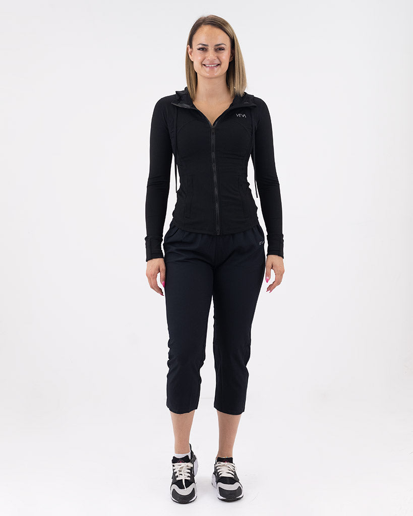 VEVAwear Casual Capri Pants Mighty Black – product detail