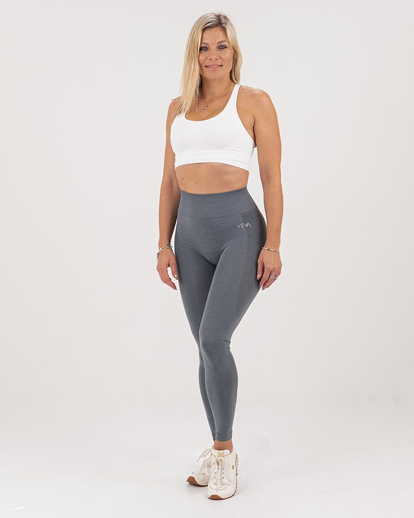 VEVAwear Confident Leggings Graphite Gray – close-up detail