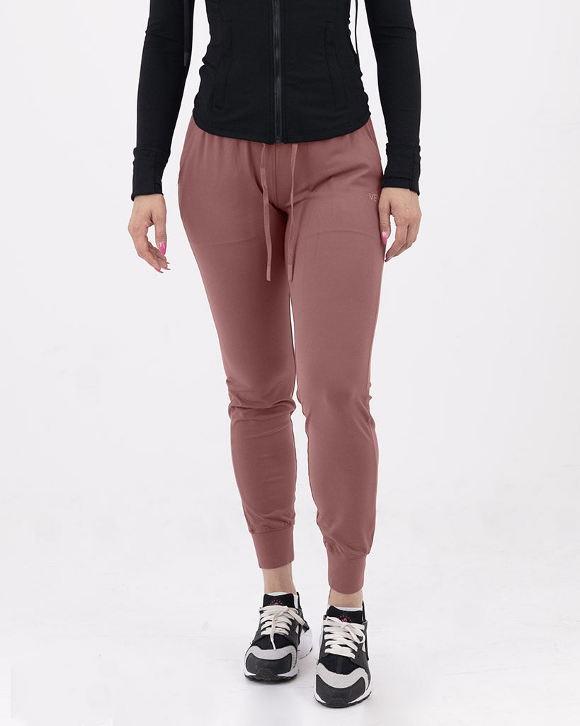 VEVAwear Feather Pants Earth Pink – front view