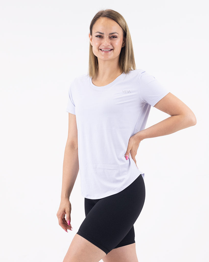 VEVAwear Feather T-shirt Pearl Purple – product detail