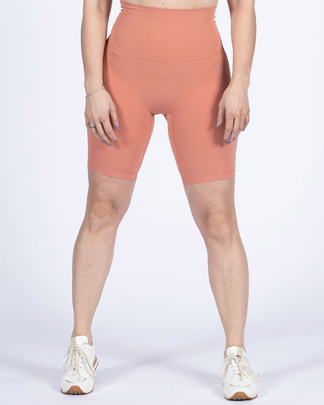 Feather shorts peach pink