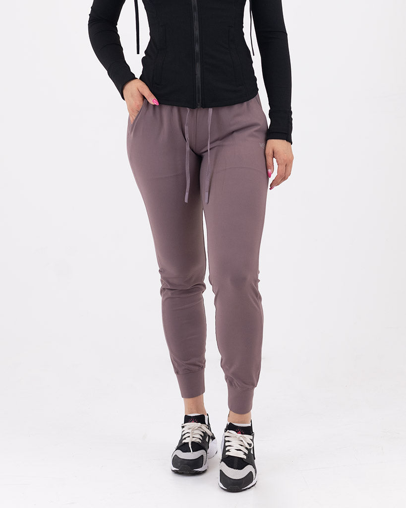 VEVAwear Feather Pants Vintage Purple – side view
