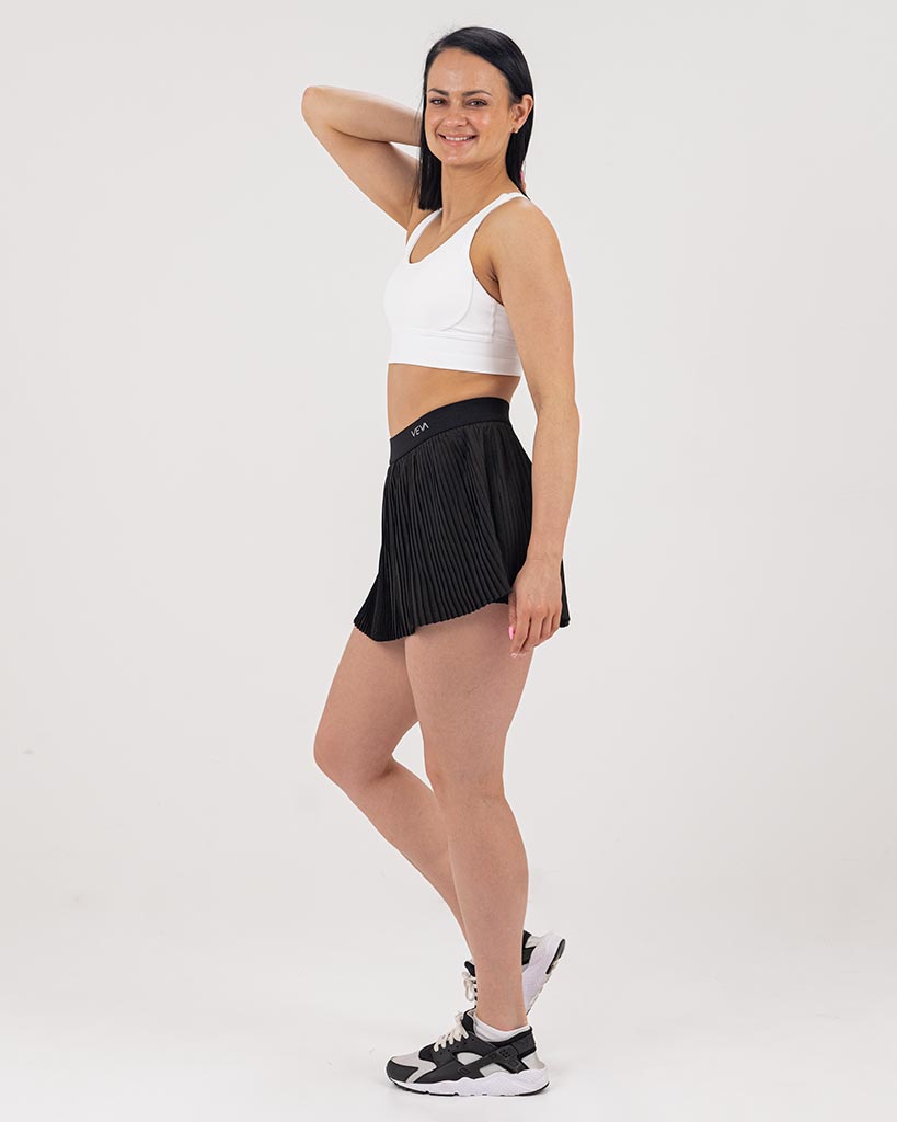 VEVAwear Casual Pleated Skirt Mighty Black – product detail