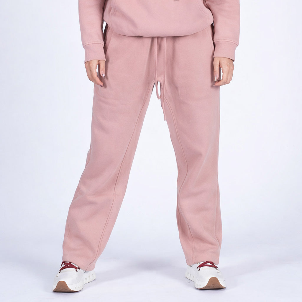 VEVAwear Soft Wide Pants Powder Pink – front view