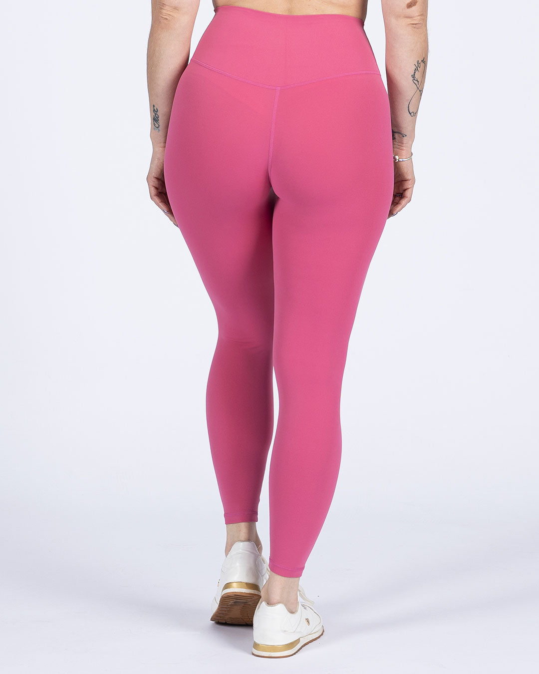 VEVAwear Feather Leggings Rose Pink – back view